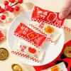 2026 Bolsas Crujientes de Copo de Nieve para Año Nuevo Bolsas Gruesas Selladas por Calor Bolsas para Hornear Galletas Año del Caballo Bolsas Pequeñas Dulces de Dátil de Leche