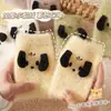 Calcetines de terciopelo de visón de invierno para mujer, calcetines de felpa cálidos para el hogar con diseño de cachorro de dibujos animados, resistentes al olor, calcetines deportivos de terciopelo coral engrosados
