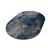 Alfombrilla de Piso para Baño con Patrón de Mármol, Forma Especial de Nube, Terciopelo de Cristal, Lavable, Antideslizante, Secado Rápido, Felpudo