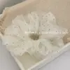 Scrunchie de Malha Estrelada com Pedrarias, Leve e Fofo, Estilo Coreano, para Mulheres, Prendedor de Cabelo Grande da Moda