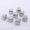 Partículas de gelo de aço inoxidável 304 com pinça de gelo, caixa de PP, metal, congelamento rápido, conjunto de pedras de gelo para uísque, bar, vinho