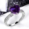 Anillo de Diamante Rosa con Incrustaciones de Circonita Multicolor Estilo Lujo Ligero Moderno para Mujer Anillo de Compromiso de Diamantes Joyería Europea y Americana Sencilla Transfronteriza