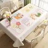 Toalha de Mesa Dopamina Impermeável à Prova de Óleo Lavável Resistente ao Calor Anti-Escaldante Retangular para Mesa de Jantar Luxo Leve Alta Qualidade para Mesa de Centro