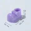 Sapatos em miniatura de desenho animado DIY acessórios de cabelo feitos à mão corda de cabeça buraco chaveiro de sapato capa de telefone de borracha creme acessórios de resina