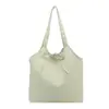 Bolso de mano tipo tote de lona casual estilo ins coreano para mujer, nuevo modelo verano 2026, de gran capacidad, versátil, para ir al trabajo