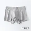 Calzoncillos tipo bóxer de algodón antibacteriano para hombre 10A, para las cuatro estaciones, absorben la humedad, transpirables, sin costuras, cintura con letras, bóxers cuadrados de talla grande
