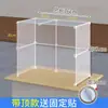 Cubierta de Puesto a Prueba de Viento de Tres Lados con Techo, 36 Cubiertas Transparentes de Plástico, Cerramiento de Escritorio, Película para Exteriores, Cubierta a Prueba de Polvo para Carrito de Comida