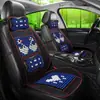 Cojín de Asiento de Coche con Cuentas de Madera Verano Transpirable Fresco Asiento Individual con Respaldo Cojín de Asiento Cuadrado con Cuentas de Madera