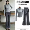 Ropa de Yoga de Gama Alta para Mujer Primavera y Otoño Ciclismo Running Top Ajustado Manga Larga Fitness Protección Solar Chaqueta Conjunto Deportivo Casual