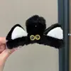 Presilha de cabelo floral elegante com toque de luxo, novo modelo 2026 pinça tubarão, popular entre celebridades da internet, adequada para cabelos grossos, presilha de cabelo de acrílico
