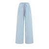 2521-2025 Nuevo Estilo Europeo y Americano Chica Caliente Cintura Alta Pierna Recta Pierna Ancha Pantalones Sexy Más Fácil de Combinar Pantalones Casuales a Cuadros