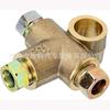 Conector en T de latón para tubería tipo F roscado M10 * 1, Conectores de tubería para freno de coche, de 3 vías, 10 mm