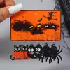 6 pares de pendientes de araña de Halloween europeos y americanos transfronterizos, nuevos, combinación de pendientes, pendientes de Halloween divertidos de dibujos animados