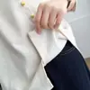 [Oferta Especial] 100 kg Nueva Moda de Principios de Primavera Camisa Base de Terciopelo Mousse Falso de Dos Piezas para Mujeres de Tallas Grandes 9422