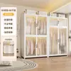 Armario de acero de estilo moderno para ropa de bebé, estable y duradero, a prueba de polvo, colgable, armario modular con almacenamiento compartimentado