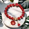 Atacado Pulseira Flor Explosão Margarida Super Fada Joias com Contas Pulseira Feminina de Alto Padrão Joia de Mão Transfronteiriça Pequenos Produtos de Yiwu