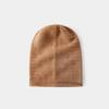 Gorro 100% Lana para Mujer, Gorro de Invierno Estilo de Alta Gama, Gorro Holgado para Hombre, Gorro de Punto Cálido Versátil, Gorro de Lana para Mujer