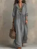 2026 Nuevo Vestido Casual de Verano de Moda Callejera de Estilo Europeo y Americano de Cintura Alta con Cuello en V Holgado