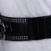 Cinturón elástico ancho decorativo para mujer, estilo coreano, europeo y americano, con sello de cintura, para falda de mujer, cinturón oblicuo ultra ancho, venta al por mayor, Red Seal