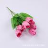 Fábrica atacado 7 pequenos cachos de tulipas jardim engenharia imobiliária jardinagem decoração flores falsas casa exibir flores de seda