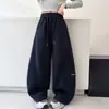 Pantalones de chándal de otoño para niñas, pantalones de pierna ancha súper estilosos para niños y niñas, pantalones deportivos casuales para niños mayores, pantalones versátiles