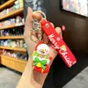 Llavero Muñeco de Papá Noel Transfronterizo Árbol de Navidad Reno Lindo Colgante para Bolsa Pequeño Regalo de Navidad Venta al por Mayor