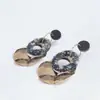Nuevos Pendientes Geométricos de Moda, Simples, Versátiles, Personalizados, Chapados en Oro Real, Aguja de Plata Real 925, Estilo Coreano Popular, para Mujer