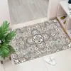 Tapete Antiderrapante para Porta de Entrada Retangular Tapete de Porta Tapete para Pés de Entrada Tapete Boêmio Nórdico Tapete para Piso de Porta de Entrada