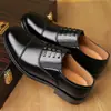 Zapatos de Cuero Casual de Negocios para Hombre, Zapatos de Trabajo Estilo Seguridad de Tres Juntas, Zapatos de Cuero Negros para Todas las Estaciones, Zapatos de Hombre Antideslizantes con Suela Suave