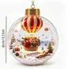 Adornos navideños y de Halloween acrílicos planos 2D impresos, regalo navideño, adornos navideños esféricos y decoraciones de Halloween.