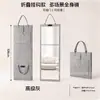 Espejo de cuerpo entero portátil de fieltro al por mayor, espejo de tocador plegable de pared, espejo de mano para guardar, adecuado para dormitorios y uso doméstico, personalizable