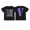 Camiseta Masculina Autêntica Vlone Fog V Grande Manga Curta Dragão Chinês Edição Limitada Estilo Hiroshi Fujiwara Marca Tendência Solta