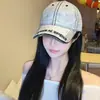 Gorra de Béisbol Lavada Estilo Retro de Verano para Mujer, Sombrero de Sol Versátil Estilo Coreano para Cabeza Grande para Mujer, Gorra con Visera Nueva de Moda para Hombre