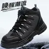Nuevos Zapatos de Senderismo para Hombre Outdoor Trekking Camping de Caña Media Forrados de Lana Calientes Cómodos Duraderos para Todo Terreno de Algodón