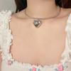 Nuevo Collar Colgante de Amor Clavícula Gargantilla Diseño Nicho Europeo y Americano Dulce Cool Collar Joyería para el Cuello Mujeres