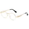 Nuevas gafas de sol ovaladas personalizadas con patas de metal y resorte de estilo europeo y americano, gafas de sol Steampunk retro, gafas transfronterizas