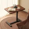 Escritorio de computadora móvil ajustable para apartamentos de alquiler, mesa auxiliar para sofá, mesa plegable para el hogar, escritorio de estudio, mesita de noche pequeña