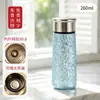 Mini termo de bolsillo de titanio puro con separación de té y agua, adecuado para preparar té, uso en coche, regalo de empresa, taza de titanio con cristal de hielo