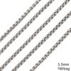 Pérola Quadrada Corrente Combinando Quadrada Corrente de Aço Inoxidável Acessórios para Pulseira Colar DIY Masculino Lote de Material
