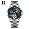 Aliexpress Comércio Exterior Popular Relógio Céu Estrelado Suíço Masculino Totalmente Automático Mecânico Vazado Relógio Transfronteiriço