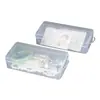 Caja Rectangular Transparente de PP Caja de Plástico Caja de Embalaje para Accesorios Electrónicos Caja de Almacenamiento para Teléfono Móvil Resistente a Caídas Caja Vacía Engrosada con Tapa abatible