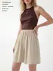 Pantalones Falda de Hielo Fresco Talla Plus Estilo Yamamoto para Mujer, Ultradelgados, Casuales, Holgados, Adelgazantes, Pierna Ancha, Pantalones de Cinco Puntos