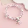 Pulsera de Joyería de Nuevo Estilo, Joyería de Cuentas de Cristal Estilo Coreano, Pareja, Estudiante, Pulsera Infantil, Joyería para Niñas al por Mayor