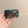 Pente de Cabelo de Acetato de Alta Qualidade Estilo Coreano Pente de Inserção para Mulheres Ferramenta para Coques Retrô Francês Antiderrapante Elegante Acessório de Cabelo Versátil para o Dia a Dia