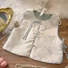 Chaleco para Niña 2026 Estilo Nuevo Primavera y Otoño para Niñas, Bebé Niña Hanfu Nuevo Estilo Chino Retro Chaleco
