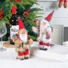Zhong Ran Nuevo Adornos de Papá Noel de 9 pulgadas de pie Creativa Muñeca de Árbol de Navidad Accesorios Decorativos de Ventana