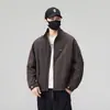 Jaqueta casual de lapela Primavera/Outono 2026, peça externa versátil da moda com corte solto, estilo retro unissex, nova jaqueta de trabalho com gola alta