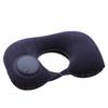 Almohada de Viaje Portátil Almohada Cervical Almohada en Forma de U Almohada Inflable a Presión Almohada de Avión para Camping y Descanso al Aire Libre Flocado de PVC