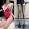 Mono de una pieza sin despegue pijamas sexys lencería sexy conjunto de seducción pasión cama vergüenza 2024 bata nueva qqny