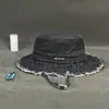 En stock Algodón Puro Lavado Sombrero de Pescador con Volantes Hyun-a Sombrero de Cubo para Mujer para Compras y Viajes Sombrero de Sol Personalizado de Moda